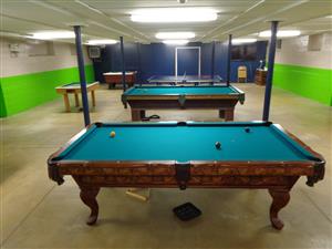 Refinished Pool Tables